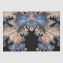 Elegant Abstract Fractal Feathers 12 Decoupage