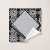 Elegant Abstract geometrisch patroon grijs Var Bad Handdoek (Wasdoekje)