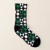 Elegant Abstract geometrisch patroon Sokken (Rechts - buiten)