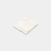 Elegant Abstract Glitter Ivory Gold Waterverf Post-it® Notes (Schuin)