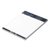 Elegant Abstract Gold Blue Roze Notitieblok (Linkerzijde)