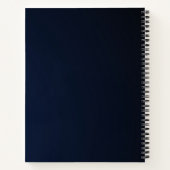 Elegant Abstract Gold Blue Roze Notitieboek (Achterkant)