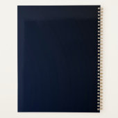 Elegant Abstract Gold Blue Roze Planner (Achterkant)