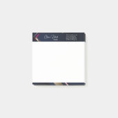 Elegant Abstract Gold Blue Roze Post-it® Notes (Voorkant)