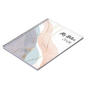 Elegant Abstract Gold Foil Professional Notebook Notitieboek (Linkerzijde)