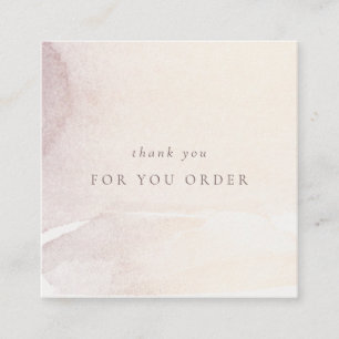 Elegant Abstract Gold Paars Logo Hartelijk dank Vierkante Visitekaartje