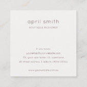 Elegant Abstract Gold Paars Shiny Hartelijk dank v Vierkante Visitekaartje (Achterkant)