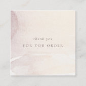 Elegant Abstract Gold Paars Shiny Hartelijk dank v Vierkante Visitekaartje (Voorkant)