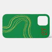 Elegant Abstract Gold Royal Green Case-Mate iPhone Case (Achterkant (horizontaal))