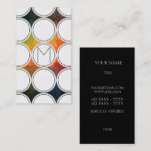 Elegant Abstract Gold Visitekaartje (Voorkant / Achterkant)