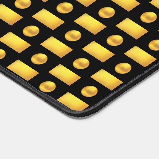 Elegant Abstract Golden & Black Bureaumat (Hoek)