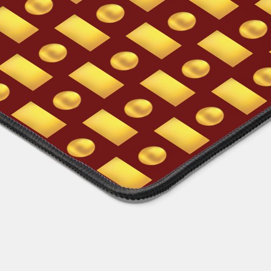 Elegant Abstract Golden & Maroon Bureaumat (Hoek)