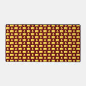 Elegant Abstract Golden & Maroon Bureaumat (Voorkant)