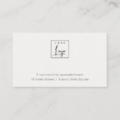 Elegant Abstract Goud Paars Logo 6 Stempel Loyalty Visitekaartje (Achterkant)