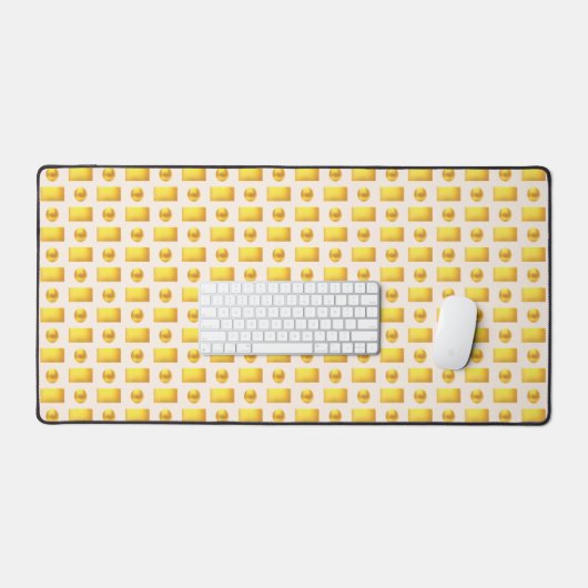 Elegant Abstract Gouden & Licht Beige Bureaumat (Keyboard & Muis)