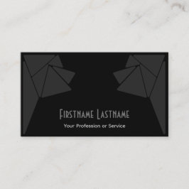 Elegant abstract grijze driehoeken mozaïektegels visitekaartje