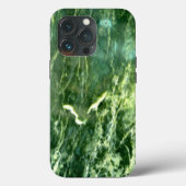 Elegant abstract groen golfpatroon marmeren ontwer Case-Mate iPhone case (Achterkant)