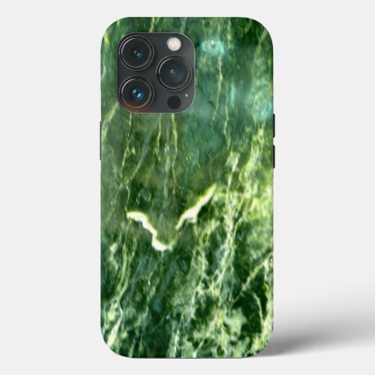 Elegant abstract groen golfpatroon marmeren ontwer Case-Mate iPhone case (Achterkant)