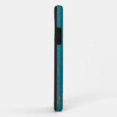 Elegant Abstract Hout Textuur Blauwgroen blauw Case-Mate iPhone Case (Achterkant/rechts)