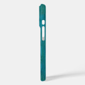 Elegant Abstract Hout Textuur Blauwgroen blauw Case-Mate iPhone Case (Achterkant / Links)