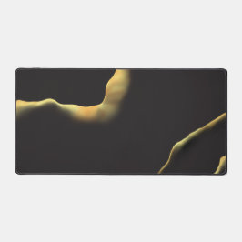 Elegant Abstract Inky Gold en Black Bureaumat