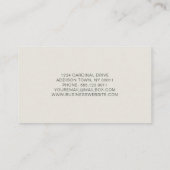 Elegant Abstract Ivoor Goud Agaat Visitekaartje (Achterkant)