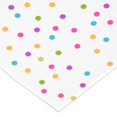 Elegant abstract kleurig confetti korte tafelloper (Hoek)