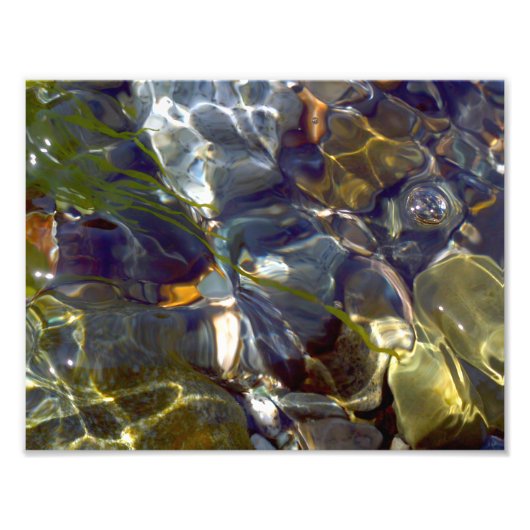 Elegant Abstract kleurrijk Glas in lood Foto Afdruk (Voorkant)