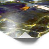 Elegant Abstract kleurrijk Glas in lood Foto Afdruk (Hoek)