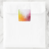 Elegant Abstract kunstwerk Blank Sjabloon kleurrij Vierkante Sticker (Tas)