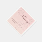 Elegant Abstract Lets Flamingle Servet (Hoek)