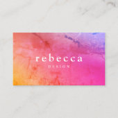 Elegant abstract, levendig, kleurrijk grafisch ont visitekaartje (Voorkant)