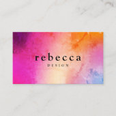 Elegant abstract, levendig, kleurrijk grafisch ont visitekaartje (Voorkant)