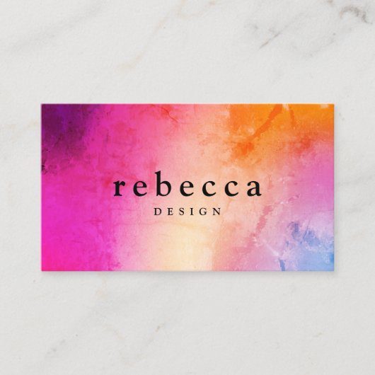 Elegant abstract, levendig, kleurrijk grafisch ont visitekaartje (Voorkant)