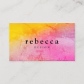 Elegant abstract, levendig, kleurrijk grafisch ont visitekaartje (Voorkant)