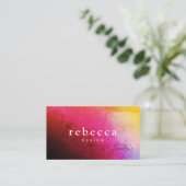 Elegant abstract, levendig, kleurrijk grafisch ont visitekaartje (Staand voorkant)