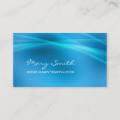 Elegant Abstract licht blauw Visitekaartje (Achterkant)