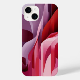 Elegant Abstract Lila Rood Roze Kleuren Case-Mate iPhone 14 Hoesje