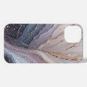  Elegant Abstract Marble Waves iPhone 13 Case Hoesje (Achterkant horizontaal)
