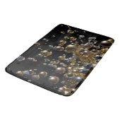 Elegant Abstract meettoestel explosie - Goud en zi Badmat (Gekanteld)