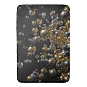 Elegant Abstract meettoestel explosie - Goud en zi Badmat (Voorkant Verticaal)