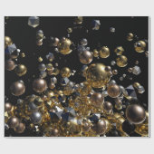 Elegant Abstract meettoestel explosie - Goud en zi Cadeaupapier (Vlak)