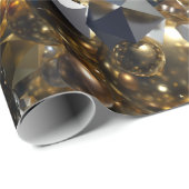 Elegant Abstract meettoestel explosie - Goud en zi Cadeaupapier (Rol Hoek)