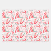 Elegant Abstract met witte kerst Inpakpapier Vel (Voorkant)