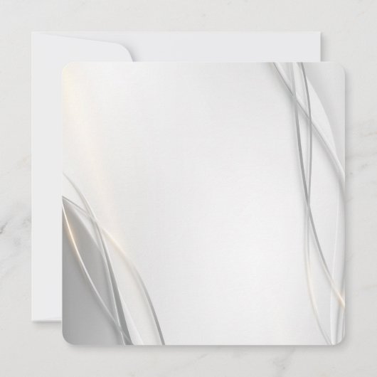 Elegant Abstract Modern Wedding Save The Date (Achterkant)