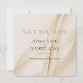 Elegant Abstract Modern Wedding sparen de Datum Save The Date (Voorkant)