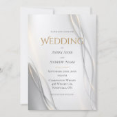 Elegant Abstract Modern Wedding Uitnodiging (Voorkant)