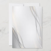 Elegant Abstract Modern Wedding Uitnodiging (Achterkant)