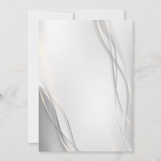 Elegant Abstract Modern Wedding Uitnodiging (Achterkant)