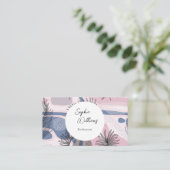 Elegant abstract ontwerp met QR-code Visitekaartje (Staand voorkant)